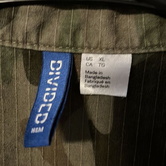 Mens’ H&M Camouflage Shirt/Jacket Size XL - Picture 4 of 5
